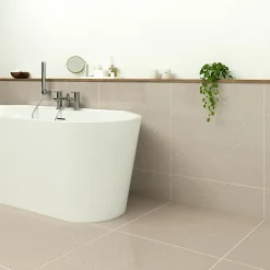 Carrelage sol et mur effet marbre beige brillant L.60 x l.60 cm x ép.8 mm, Musetta-GoodHome Outlet