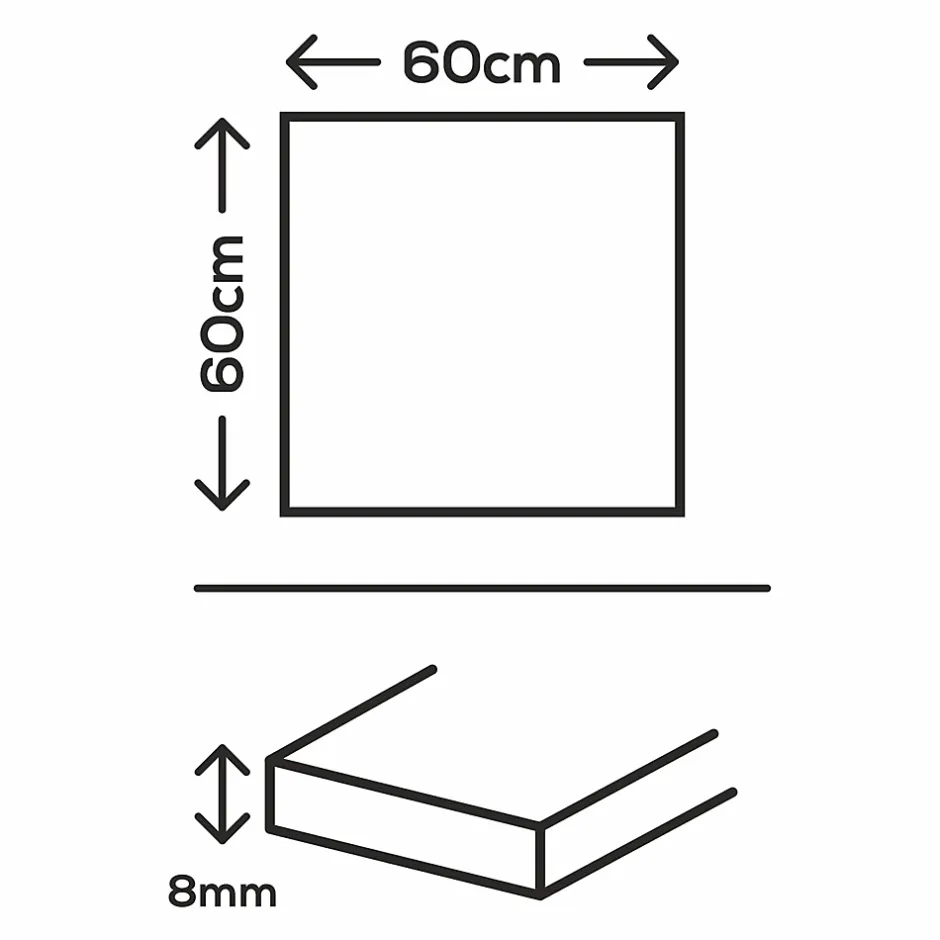 Carrelage sol et mur effet marbre beige brillant L.60 x l.60 cm x ép.8 mm, Musetta-GoodHome Outlet