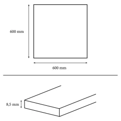 Carrelage sol et mur effet marbre blanc et rouge brillant L.60,8 x l.60,8 cm x ép.8,5 mm, Aruma-GoodHome Discount