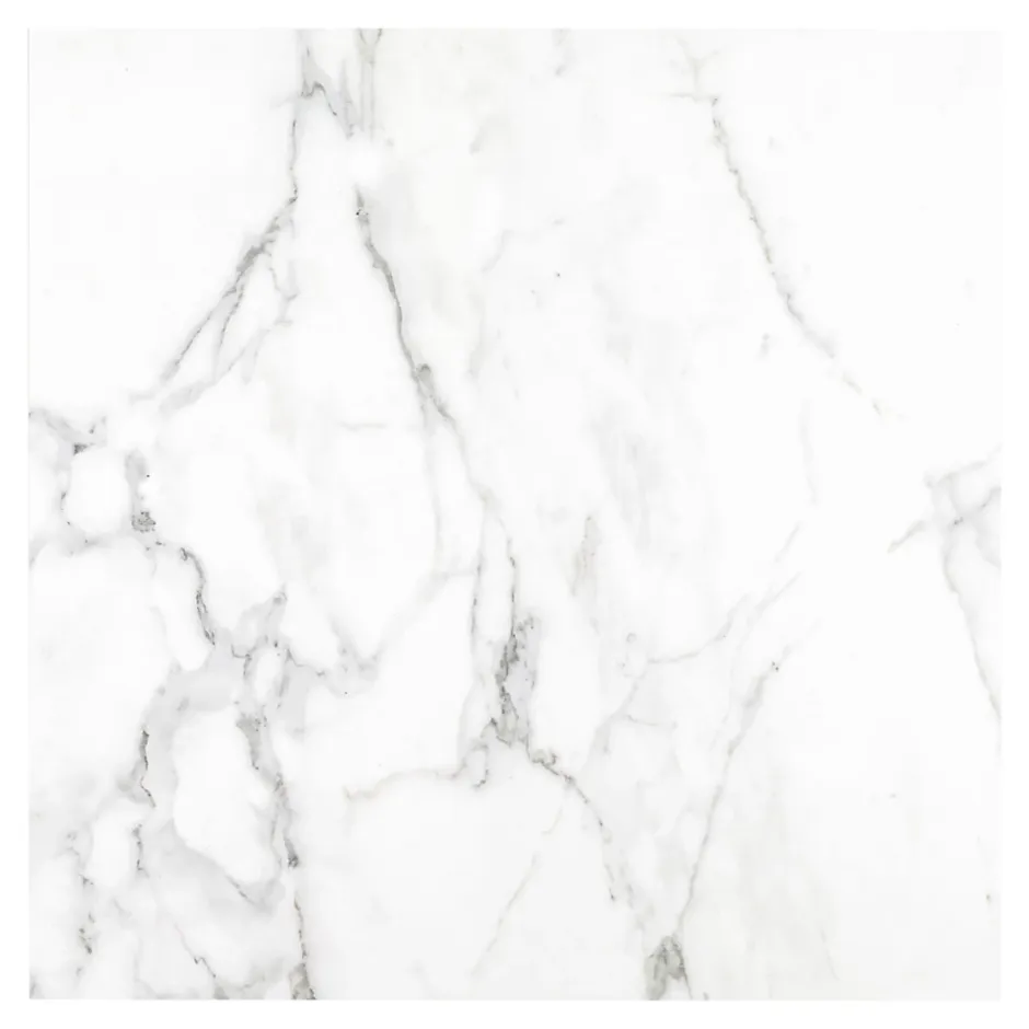 Carrelage sol et mur effet marbre blanc mat L.60,8 x l.60,8 cm x ép.8,5 mm, Aruma-GoodHome Discount