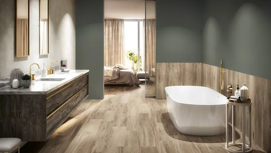 Carrelage sol et mur effet bois COOLWOOD - 22.2X89.7 COOLWOOD CINNAMON-Grespor Best