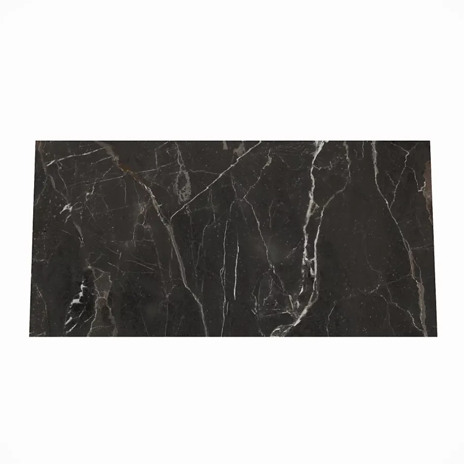 Carrelage sol et mur effet marbre anthracite brillant L.61,3 x l.30,3 cm x ép.9 mm, Aruma-GoodHome Sale