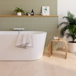 Carrelage sol et mur effet pierre de provence beige L.34 x l.34 cm x ép.7 mm, Série Provence