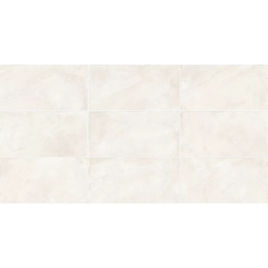 Gresmalt Carrelage sol et mur en grès cérame émaillé effet pierre beige mat L.60 x l.30 cm x ép.7,4 mm, Flora