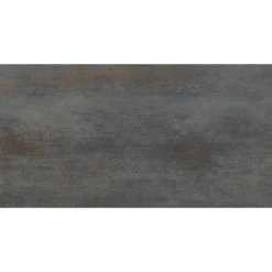 Gresmalt Carrelage sol et mur en grès cérame émaillé effet béton noir mat oxydé L.60 x l.30 cm x ép.7,4 mm, Upper