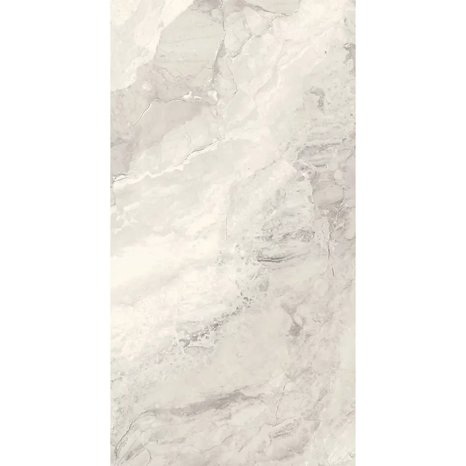 Carrelage sol et mur gris perle brillant Mineral 60 x 120 cm