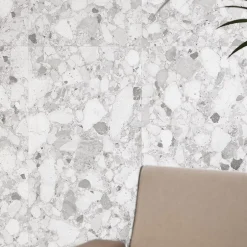 Carrelage sol et mur gris mat Breccia 60 x 120 cm