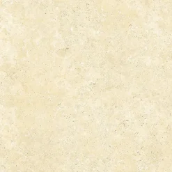 Carrelage sol et mur grès cérame émaillé effet travertin beige mat L.60 x l.60 cm x ép.7,4 mm, Traverno