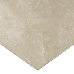 Carrelage sol et mur intérieur grège effet pierre L.60,4 x l.60,4 cm x ép.7,4 mm, Himalaya