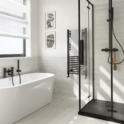 GoodHome Carrelage sol et mur intérieur gris clair effet pierre L.59,5 x l.59,5 cm x ép.9,5 mm, Kyat