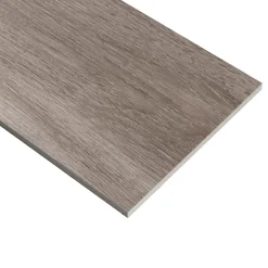 Ecoceramic Carrelage sol et mur intérieur effet bois taupe mat L.120 x l.20 cm x ép.9 mm, Urbanwood