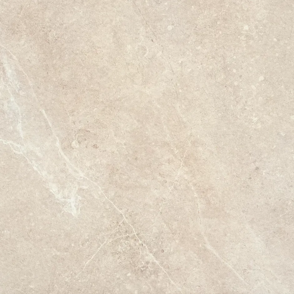 GoodHome Carrelage sol et mur intérieur beige effet pierre L.45 x l.45 cm x ép.9,1 mm, Limo Mocca