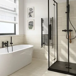 Carrelage sol et mur intérieur gris clair effet pierre L.59,5 x l.29,5 cm x ép.8,7 mm, Kyat-GoodHome Hot