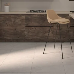 Carrelage sol et mur intérieur en grès cérame émaillé effet pierre beige mat L.60 x l.60 cm x ép.8,5 mm, Basilea-Ecoceramic Hot