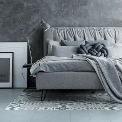 Carrelage sol et mur intérieur effet carreaux de ciment tons bleus L.20 x l.20 cm x ép.7,4 mm, Glamour Océan Mix- Best