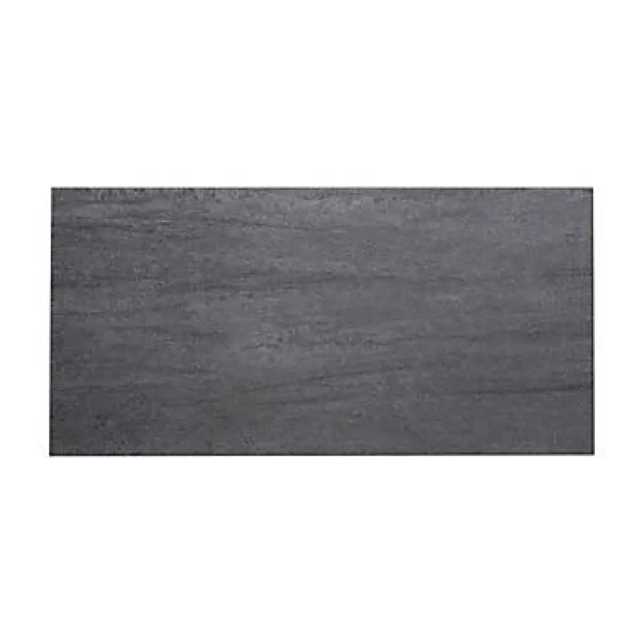 GoodHome Carrelage sol et mur intérieur anthracite effet pierre L.60 x l.30 cm x ép.9,5 mm, Oikos