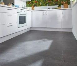 GoodHome Carrelage sol et mur intérieur anthracite effet pierre L.60 x l.30 cm x ép.9,5 mm, Oikos