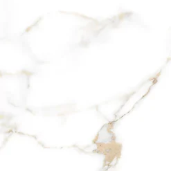 Carrelage sol et mur intérieur en grès cérame effet marbre blanc mat L.60 x l.60 cm x ép.9 mm, Fiordo Reve