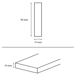 GoodHome Carrelage sol et mur intérieur effet chêne gris L.90 x l.15 cm x ép.10 mm, Vintage Oak