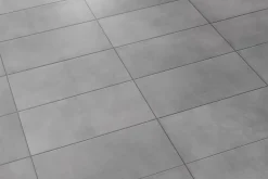 Carrelage sol et mur intérieur gris mat effet béton L.61,7 x l.30,7 cm x ép.7,4 mm, Konkrete-GoodHome Clearance