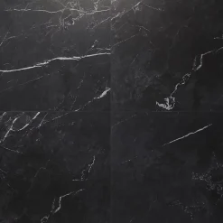 Carrelage sol et mur intérieur effet marbre noir mat L.60 x l.60 cm x ép.9 mm, Ultimate Marble-GoodHome Outlet