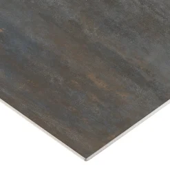 Carrelage sol et mur intérieur en grès cérame effet béton noir mat L.60 x l.60 cm x ép.7,4 mm, Upper-Gresmalt New