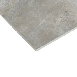 Carrelage sol et mur intérieur gris effet pierre L.60 x l.60 cm x ép.9 mm, Volcano