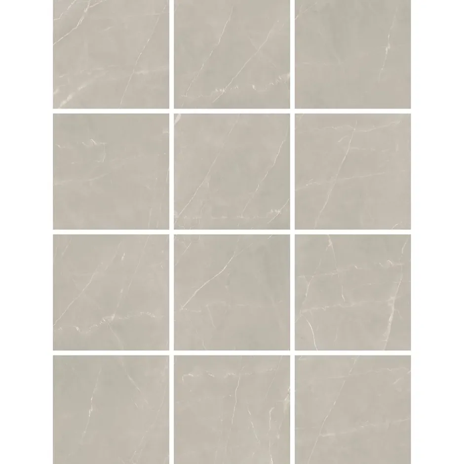 Carrelage sol et mur intérieur effet marbre beige grisé L.61 x l.61 cm x ép.9 mm, Stone Marble- Discount
