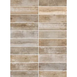 Carrelage sol et mur intérieur effet bois naturel L.60 x l.15 cm x ép.8 mm, Julyo