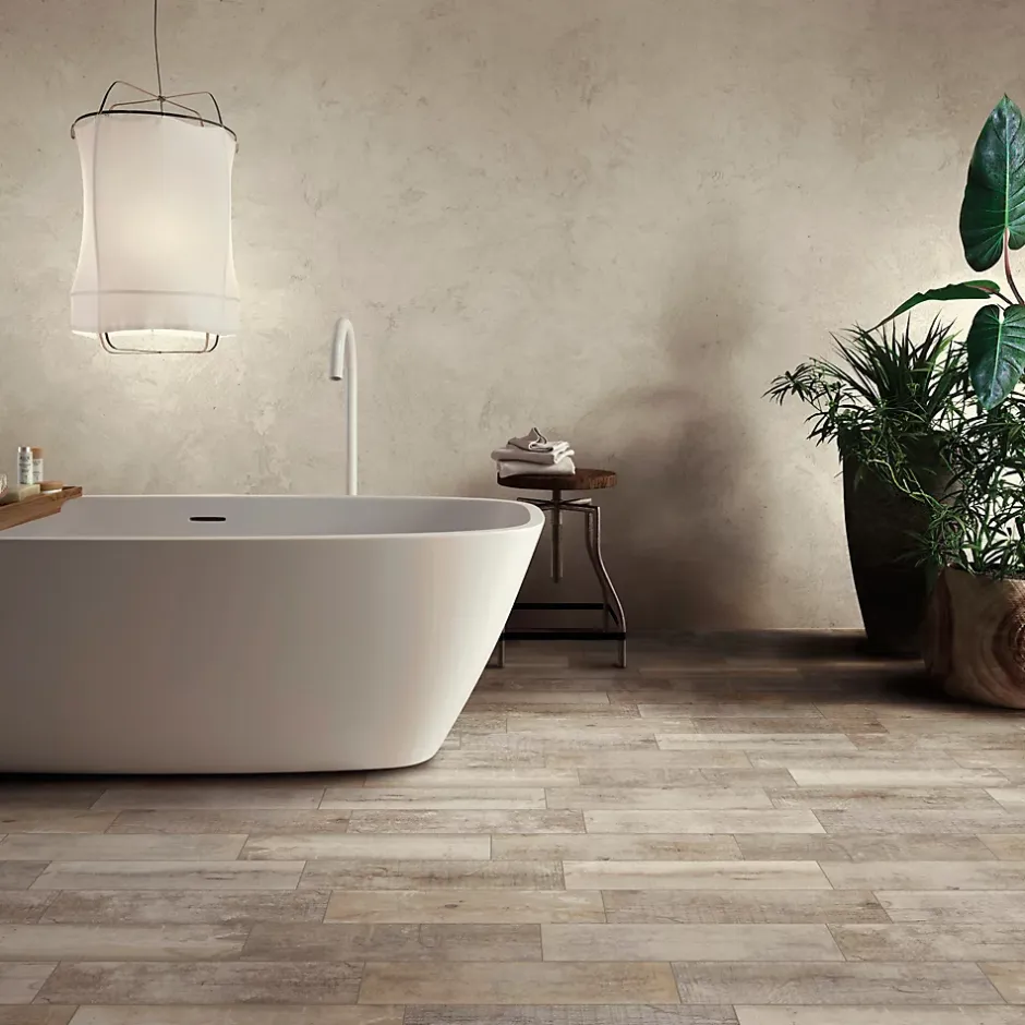 Carrelage sol et mur intérieur effet bois naturel L.60 x l.15 cm x ép.8 mm, Julyo