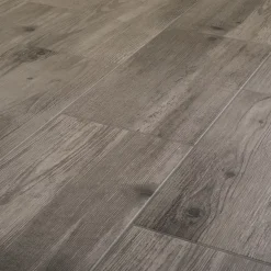 Carrelage sol et mur intérieur effet bois brut gris L.60 x l.30 cm x ép.8,7 mm, Norwegio- Discount