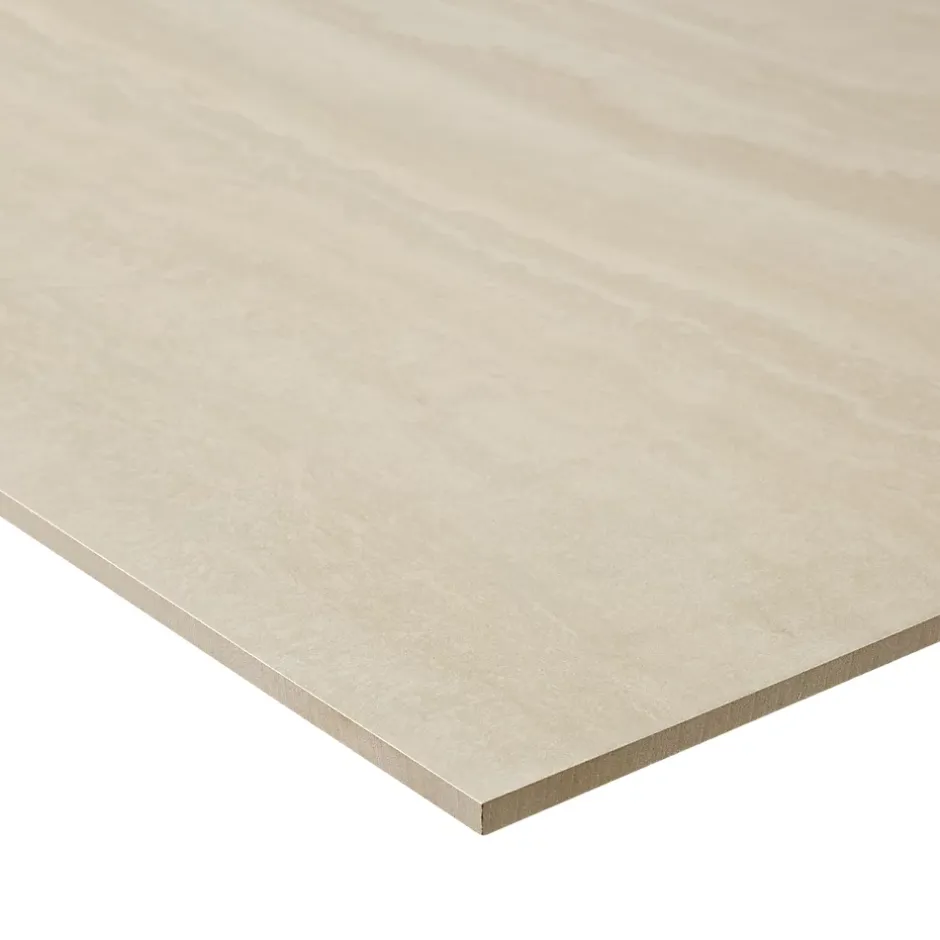 GoodHome Carrelage sol et mur intérieur beige effet pierre L.59,5 x l.59,5 cm x ép.9,5 mm, Kyat