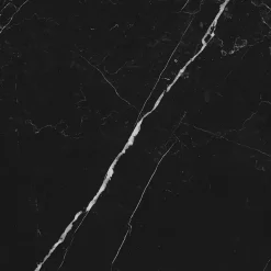 Carrelage sol et mur intérieur en grès cérame effet marbre noir poli L.60 x l.60 cm x ép.9 mm, Fiordo Tresor