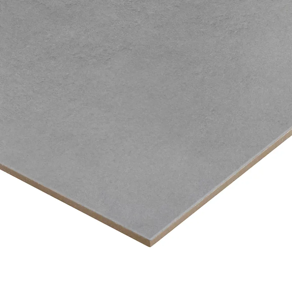 GoodHome Carrelage sol et mur intérieur gris mat effet béton L.42.6 x l.42.6 cm x ép.7,4 mm, Konkrete