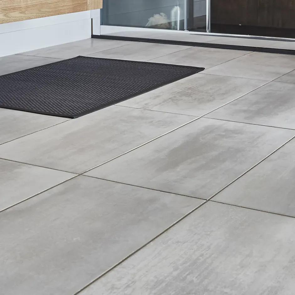 Carrelage sol et mur intérieur grès cérame brun effet pierre L.60 x l.30 cm x ép.9,5 mm, Dourtio- Clearance