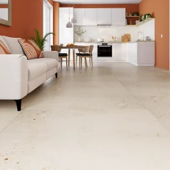 Carrelage sol et mur intérieur effet pierre beige L.120 x l.60 cm x ép.9,5 mm, Illusion- Clearance