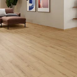 GoodHome Carrelage sol et mur intérieur effet bois brut beige L.15 x l.90 cm x ép.9 mm, Lulea