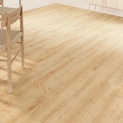 GoodHome Carrelage sol et mur intérieur effet bois brut beige L.15 x l.90 cm x ép.9 mm, Lulea