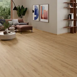 GoodHome Carrelage sol et mur intérieur effet bois brut beige L.15 x l.90 cm x ép.9 mm, Lulea