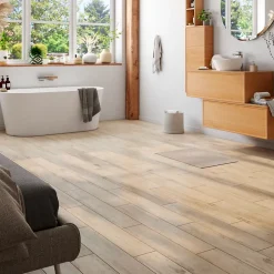 Carrelage sol et mur intérieur effet bois brut mat L.90 x l.15 cm x ép.7,5 mm, Shireen-