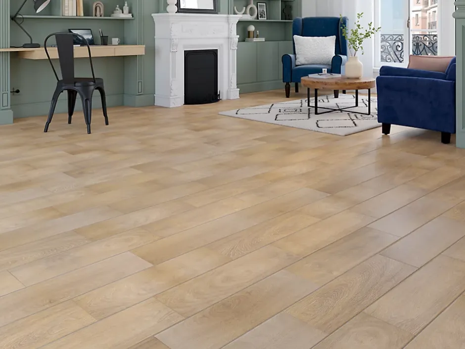 Carrelage sol et mur intérieur effet bois brut mat L.62,8 x l.17,8 cm x ép.7,4 mm, Ash- Best