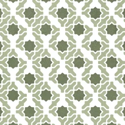 Carrelage sol et mur intérieur effet carreaux de ciment tons vert menthe L.20 x l.20 cm x ép.7,4 mm, Glamour Mint Mix