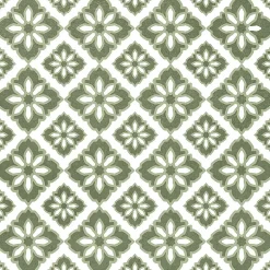 Carrelage sol et mur intérieur effet carreaux de ciment tons vert menthe L.20 x l.20 cm x ép.7,4 mm, Glamour Mint Mix