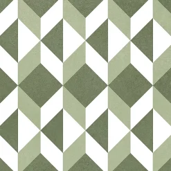 Carrelage sol et mur intérieur effet carreaux de ciment tons vert menthe L.20 x l.20 cm x ép.7,4 mm, Glamour Mint Mix