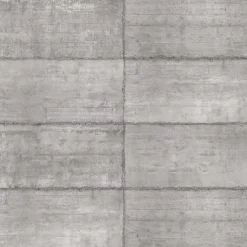 Carrelage sol et mur intérieur effet béton gris industriel L.120 x l.60 cm x ép.9 mm, Industrie
