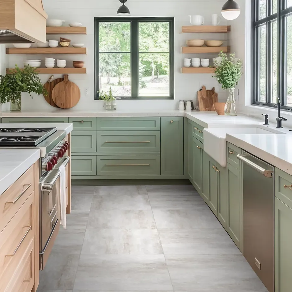 Carrelage sol et mur intérieur en grès cérame émaillé effet béton gris mat L.60 x l.60 cm ép.7,4 mm, Upper-Gresmalt New