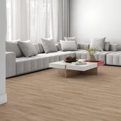 Ecoceramic Carrelage sol et mur intérieur effet bois clair L.120 x l.20 cm x ép.9 mm, Urbanwood haya