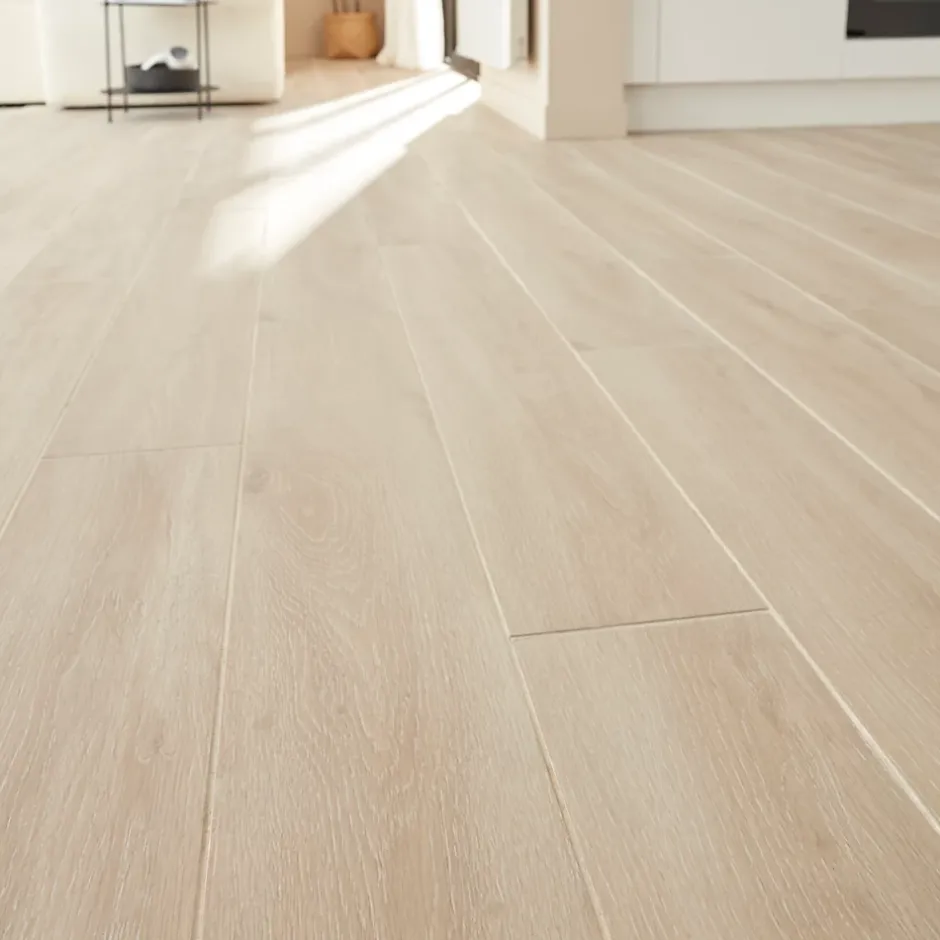 Ecoceramic Carrelage sol et mur intérieur effet bois clair L.120 x l.20 cm x ép.9 mm, Urbanwood haya