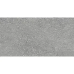 Carrelage sol et mur intérieur gris clair effet pierre L.60,4 x l.30 cm x ép.7,4 mm, Mitha