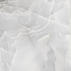 Carrelage sol et mur intérieur effet marbre blanc brillant L.60 x l.60 cm x ép.9 mm, Harvey- Outlet